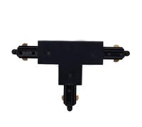 Ledvion Track Light Connector T Shape Right 2 1-Phase Black | For clean connection or power feed when expanding indoor lighting