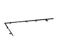 Ledvion - Track Lighting, 3m, 1-Phase, 3W, Including 7 GU10 LED Bulbs, Black, 2700K, 7 Spotlights, Ceiling Lights, gu10 led Bulbs, Kitchen Lights Ceiling, Extendable & Flexible