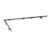 Ledvion Track Lighting 3m 1-Phase Black 7 Spotlights without GU10 bulb | For living room kitchen and dining area with flexible light direction