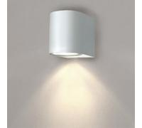 Ledvion - Wall Lamp, 220-240V, IP54, 35W, White, Without GU10 Bulb, LED Lamp, Wall Light, Indoor, Outdoor, Dimmable