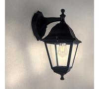 Ledvion - Wall Lamp Outdoor Lamp, Outdoor Lighting, Garden Lighting, Classic Lamp, Vela S, Black Lamp, E27 Fitting, Aluminum