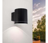 Ledvion - Wall Lamp, Outdoor Lamp, Outdoor Lighting, Solar Garden Lighting, LED Lamp, Mood Light, Arche, 3000K, IP44, Black Lamp