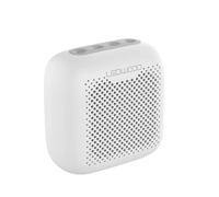Ledwood ACCESS10 Mini Sturdy Bluetooth Speaker - Powerful Wireless TWS Speaker with Wrist Strap - IPX5 - USB Port - MicroSD Card Input - Microphone (White)