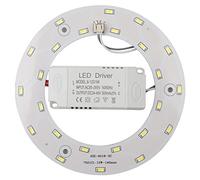 Ledy 12w 5730 SMD Led Panel Ceiling Light Fixtures Circle Annular Round Replacement Board Bulb (White 6000-6500k)