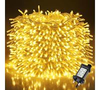 LEDYA 200 LED String Lights Mains Powered, 20M/65.62ft Warm White Fairy Lights Outdoor Indoor, Waterproof for Bedroom Garden Wedding Window, White Clear Cable