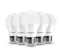 LEDYA E27 LED Light Bulb, STANBOW 9W 800lm Edison Screw in Light Bulbs 60w 40w Equivalent, 3000K Warm White No Noise, GLS Energy Saving Lightbulbs, Non-dimmable, Pack of 5