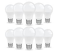 LEDYA E27 Screw Bulb, 9W 806LM E27 LED Lights Bulbs, 60W Incandescent Bulb Equivalent, 3000K Warm White, A60 Energy Saving Lamp Bulb, Pack of 10