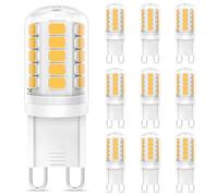 LEDYA G9 LED Bulbs Warm White, 3W, 380LM, 2700K, Equivalent to 30W Halogen, Not Dimmable for Lighting Decor, Chandelier, Pack of 10