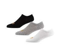 Lee Ash Unisex Invisible Socks - Multipack | Breathable And Comfortable Invisible Design For Trainers | Women And Mens Sock | Moisture Wicking, Thick And Comfortable | Black, White & Grey Marl, 6-8