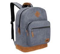 Lee Authentic Jeans Company Study Backpack for Class, Padded Laptop Sleeve Fits 15.6 Inch Notebook, Grey Corduroy, Daypack Backpacks
