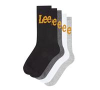 Lee Unisex In Black/White/Greys | Mens And Wicking Breathable Casual Walking Sports Athletic Socks, Blacks/CharcoalMarl/White/Grey Marl, 6-8 UK