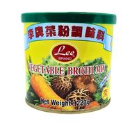Lee Brand Vegetable Broth Mix 227g - Instant Vegetable Stock Powder with Mushroom & Soy Sauce - Asian Soup & Stir Fry Seasoning
