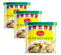 LEE Brand Won Ton Soup Base Mix Wonton Broth Seasoning 227g (Pack of 3)