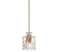 Lee Broom Square Decanterlight Pendant Crystal/ Brass
