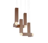 Lee Broom Vesper Duo Pendant With Rosette Brushed Bronze