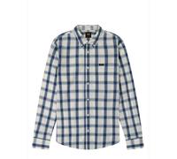 Lee Jeans Men's Shirt Orion - Long Sleeve Button-Down, Blue Check, 100% Cotton, M