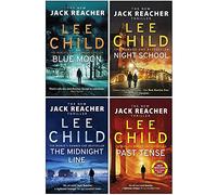 Lee Child Jack Reacher Series 5: 5 Books Set (Blue Moon, Night School, The Midnight Line, Past Tense & The Sentinel)