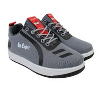 Lee Cooper Boy's Baskets Garçon Sneaker, Dark Grey, 2.5 UK