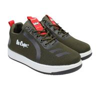 Lee Cooper Boy's Baskets Garçon Sneaker, Khaki, 3 UK