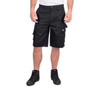 Lee Cooper Classic Multi Pocket Cargo Heavy Duty Easy Care Workwear Shorts, Black, 40W