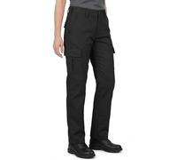 Lee Cooper Ladies Work Cargo Trousers Heavy Duty Workwear Easy Care Multi Pocket Work Safety Classic pants for Women (Black 10 UK / 28" Leg, Short)