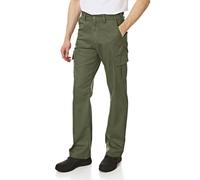 Lee Cooper Men's LCPNT205 Heavy Duty Easy Care Multi Pocket Work Safety Classic Cargo Pants Trousers, Khaki, 36W / 29L