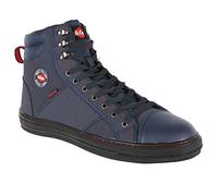 Lee Cooper LCSHOE022 Workwear SB/SRA Unisex Baseball Style Safety Shoe, Navy, 5 UK
