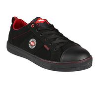 (Black, 4) Lee Cooper Workwear Unisex SB SRA Toe Cap Baseball Trainers Safety Work Shoes
