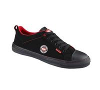 (Black, 4) Lee Cooper Workwear Unisex SB SRA Toe Cap Baseball Trainers Safety Work Shoes