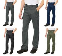 Lee Cooper Men's Classic Multi Pocket Cargo Work Trouser Easy care Safety Pant, Grey, 40W / 31L