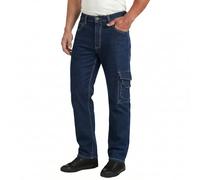 Lee Cooper LCPNT239 Men's Workwear Safety Carpenter Stretch Denim Jeans Work Trousers, Light Blue, 38W / 31L
