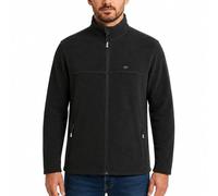 Lee Cooper Men's Full Zip Fleece with Pockets Warm Durable Jumper Heavy-Duty Wind Resistant Anti-Pill Thermal Pullover Sweater for Men Outdoor Work & Winter Wear Everyday Use (Black, 4XL)