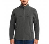 Lee Cooper Workwear Men's Full-Zip Thermal Anti-Pill Work Sweater Charcoal XL