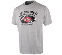 Lee Cooper Mens Graphic Print T-Shirt (Grey Marl) - Size Large