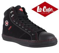 LEE COOPER MENS LEATHER SAFETY WORK BLACK BOOT STEEL TOE CAP SHOES TRAINERS SIZE