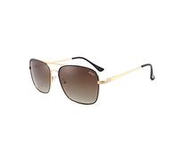 Lee Cooper Polarized Square Sunglasses for Men - Double Bridge Retro Sunnies, Gradient Lens