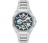 Lee Cooper Skeleton LC07977.370 - Man - 43 mm - Automatic - Mineral Glass Green 26 mm