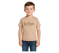 Lee Cooper Unisex Kid's T-Shirt Terry Manches Courtes Garçon, Beige, 10 Years