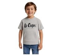 Lee Cooper Unisex Kid's T-Shirt Terry Manches Courtes Garçon, Grey, 12 Years