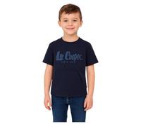 Lee Cooper Unisex Kid's T-Shirt Terry Manches Courtes Garçon, Marine, 8 Years