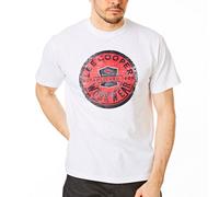 Lee Cooper Workwear Graphic Print Cotton T-Shirt, White, 2Xl