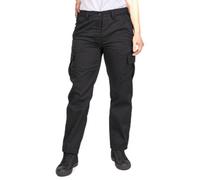 Lee Cooper Workwear Ladies Classic Cargo Work Trouser, Black, 10 (28" Short Leg)