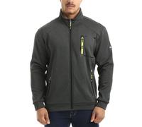 Lee Cooper Workwear LCJKT124 Men's Full Zip Thermal Anti Pill Bonded Fleece Work Jacket, Charcoal Marl, Large
