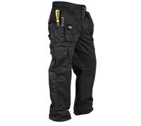 Lee Cooper Workwear LCSHO806 Mens Multi Pocket Work Safety Trousers Cargo Shorts,Black,W34/L31