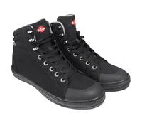 Lee Cooper Workwear LCSHOE158 Unisex Mens Ladies SB / SRA Retro Baseball Boot Work Safety Shoe, Cordura Boot Black, Black, 5 UK