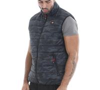 Lee Cooper Workwear Men's Camo Print Padded Vest in Black | Size: 2XL Lee Cooper Workwear Black 2XL