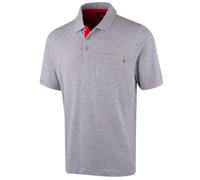 Lee Cooper LCTS011 Men's Classic Workwear Pique Collared Cotton Polo Shirt, Grey Marl, L