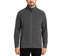 Lee Cooper Workwear Men's Full Zip Thermal Anti Pill Pullover Sweater Work Jumper, Charcoal, XL