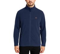 Lee Cooper Workwear Men's Full Zip Thermal Anti Pill Pullover Sweater Work Jumper, Navy, M