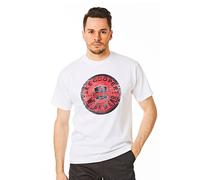 Lee Cooper Workwear Men's Graphic Print Cotton T-Shirt in White | Size: 2XL Lee Cooper Workwear White 2XL